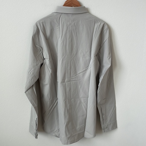 NWT Lululemon New Venture Long Sleeve Shirt Raw Linen Size Large - Picture 2 of 7